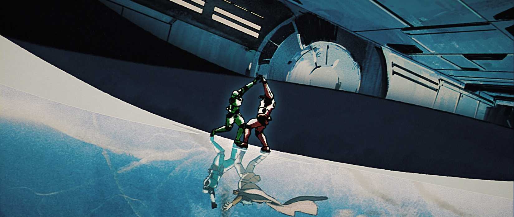 Green and Red stormtroopers fight in Star Wars Visions season 3